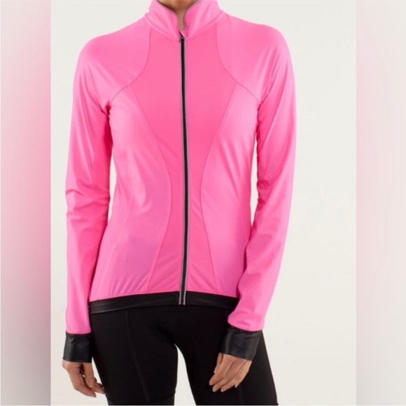 Lululemon Rare Pink Paceline Long Sleeve Cycling Jersey - Picture 1 of 12